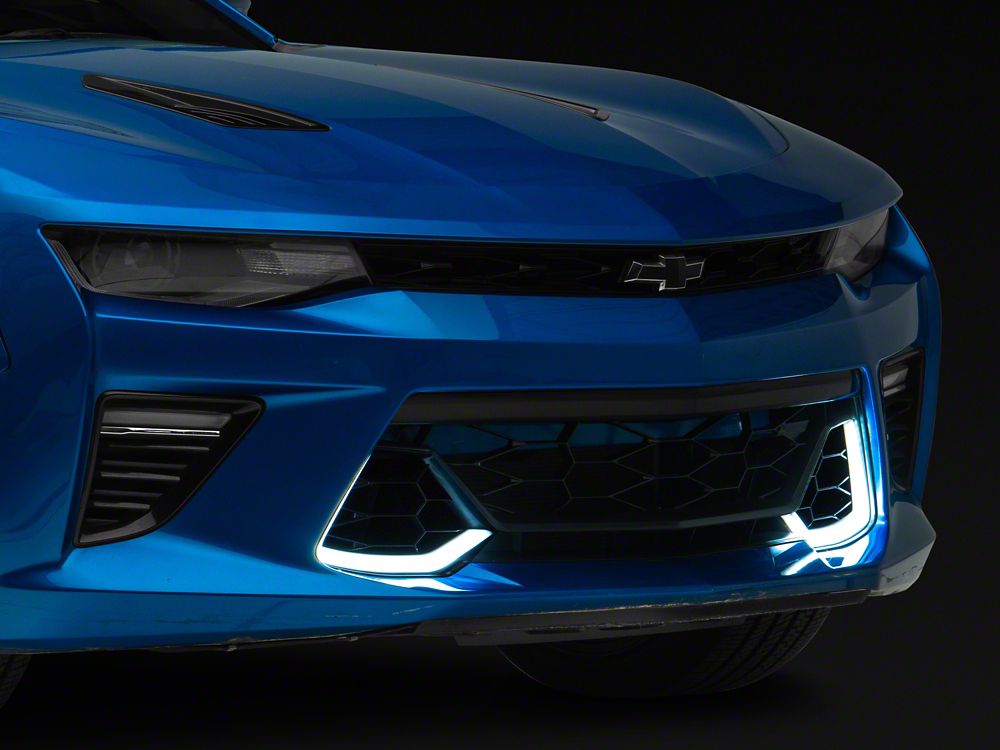 MP Concepts SS 50 Years Style Grille with LED Lighting; Silver (16-18 Camaro SS)