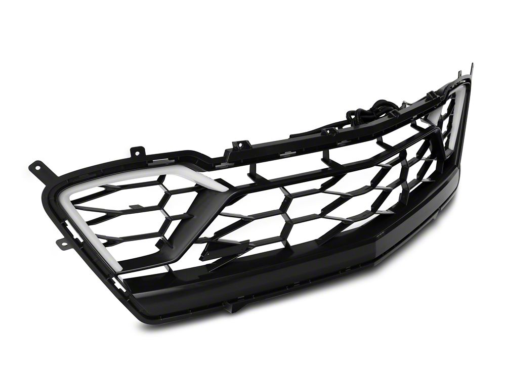MP Concepts SS 50 Years Style Grille with LED Lighting; Silver (16-18 Camaro SS)