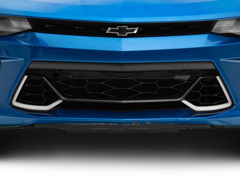 MP Concepts SS 50 Years Style Grille with LED Lighting; Silver (16-18 Camaro SS)