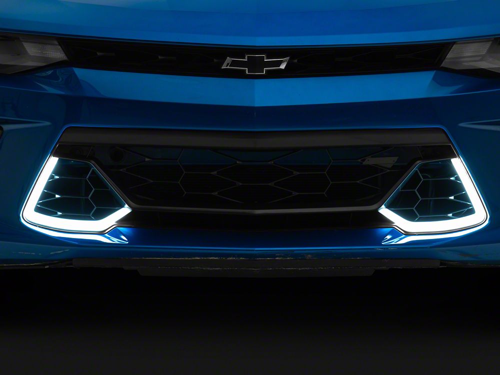 MP Concepts SS 50 Years Style Grille with LED Lighting; Silver (16-18 Camaro SS)