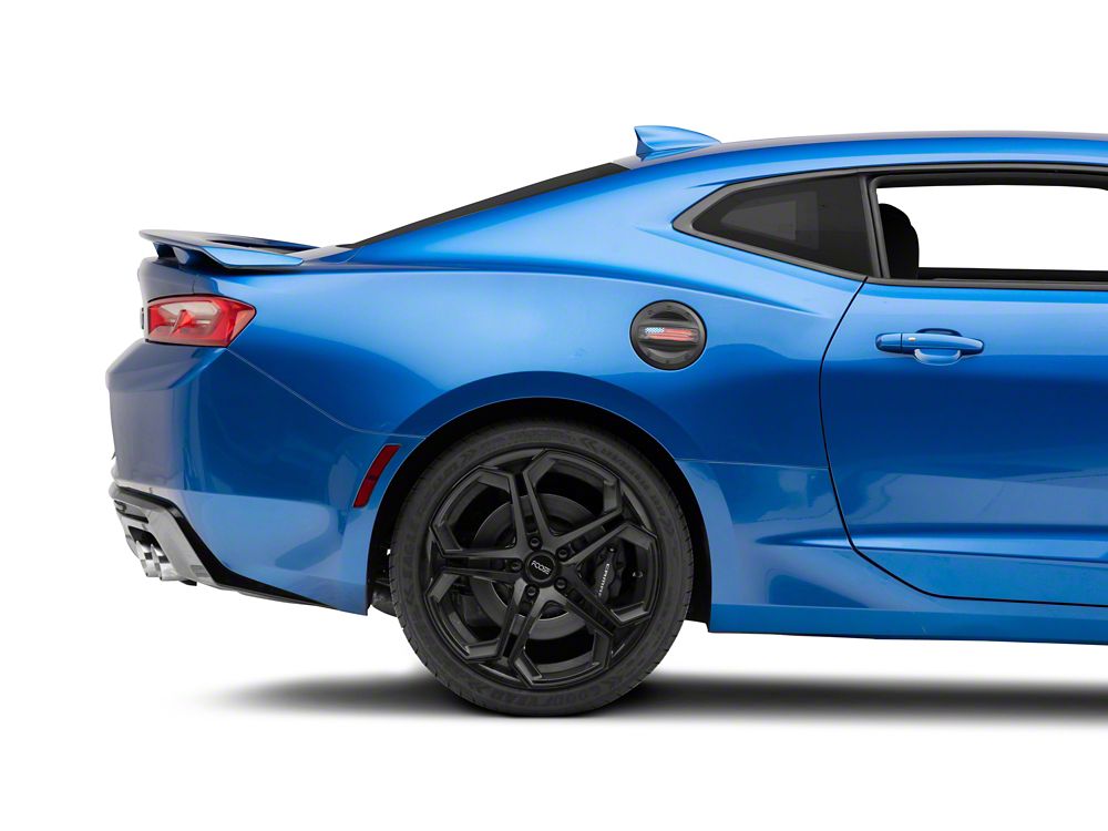 MP Concepts Old Glory Fuel Door; Matte Black (16-24 Camaro)