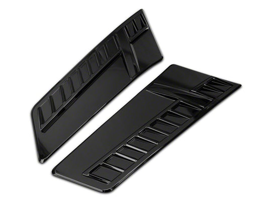 MP Concepts Corvette Style Front Fender Vent; Gloss Black (16-24 Camaro)