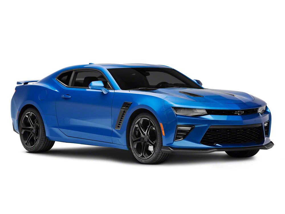 MP Concepts Corvette Style Front Fender Vent; Gloss Black (16-24 Camaro)