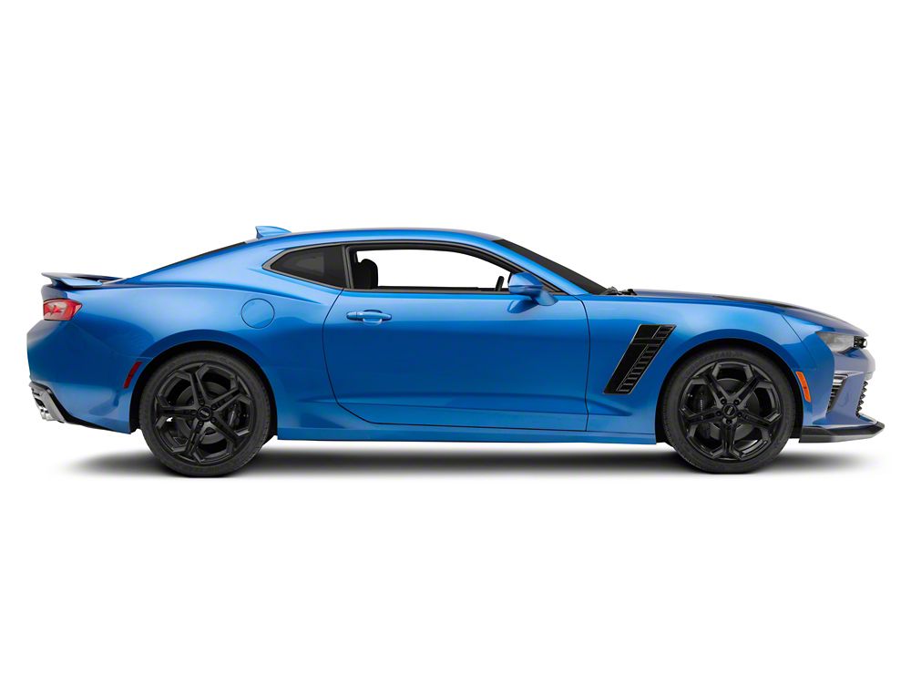MP Concepts Corvette Style Front Fender Vent; Gloss Black (16-24 Camaro)