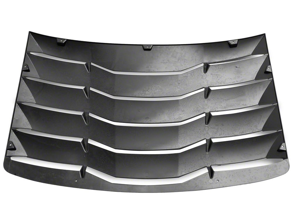 MP Concepts Rear Window Louvers; Gloss Black (16-24 Camaro Coupe)
