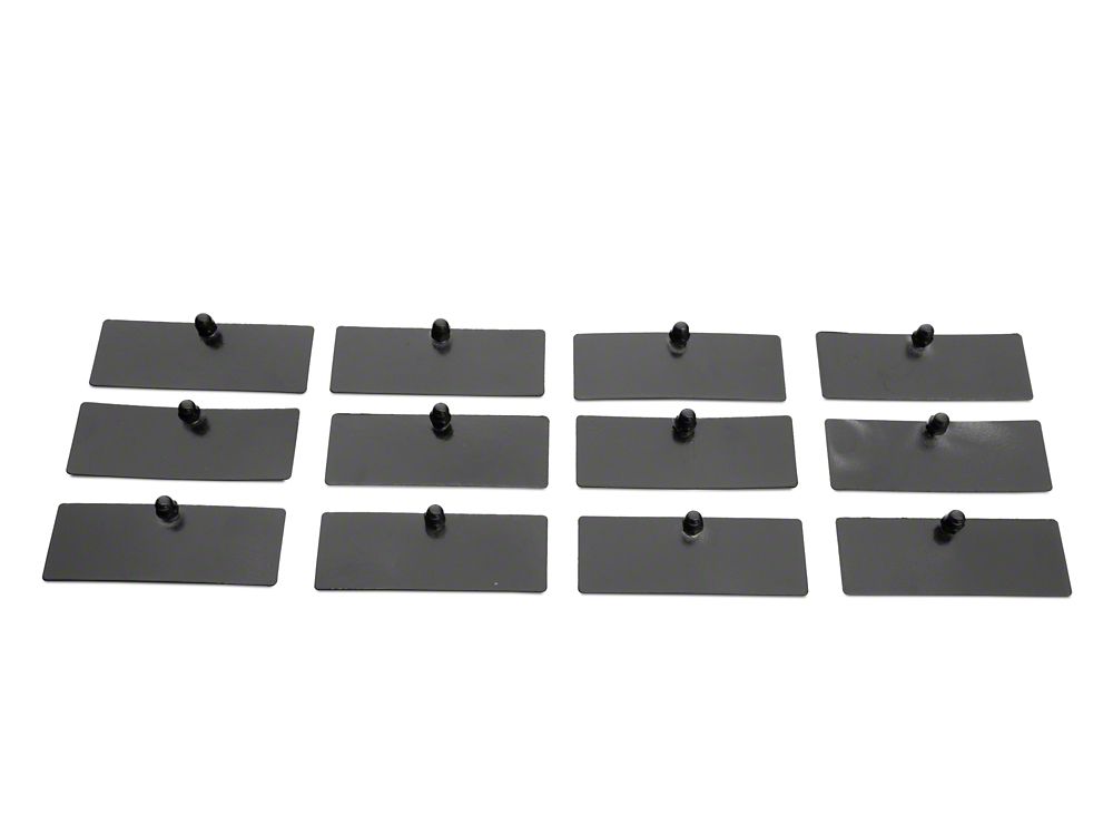 MP Concepts Rear Window Louvers; Gloss Black (16-24 Camaro Coupe)
