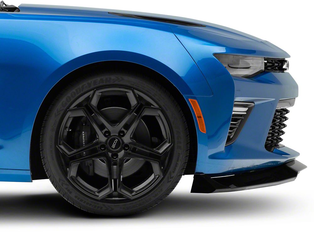 Chin Spoiler and Rocker Panels; Gloss Black (16-24 Camaro, Excluding ZL1)
