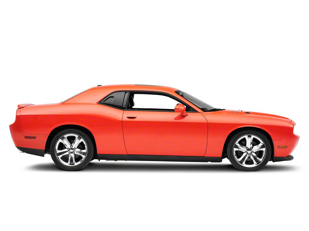 MP Concepts Quarter Window Scoops; Gloss Black (08-23 Challenger)