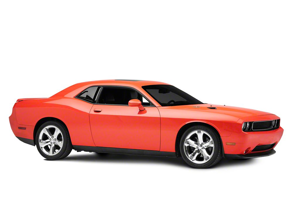 MP Concepts Quarter Window Scoops; Gloss Black (08-23 Challenger)