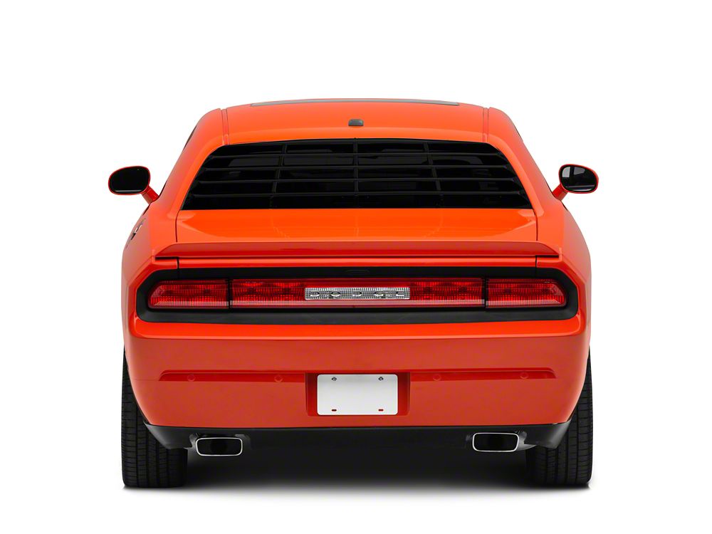 MP Concepts Rear Window Louvers; Gloss Black (08-23 Challenger)