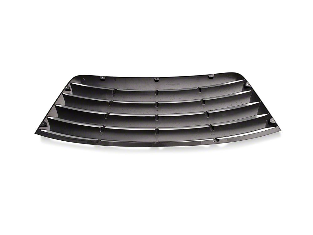 Quarter and Rear Window Louvers; Matte Black (08-23 Challenger)