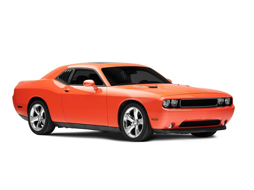 MP Concepts Quarter Window Louvers; Gloss Black (08-23 Challenger)