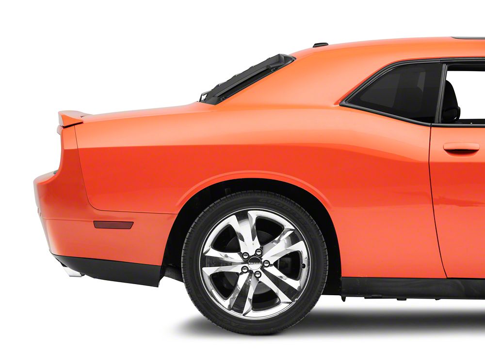MP Concepts Rear Window Louvers; Matte Black (08-23 Challenger)