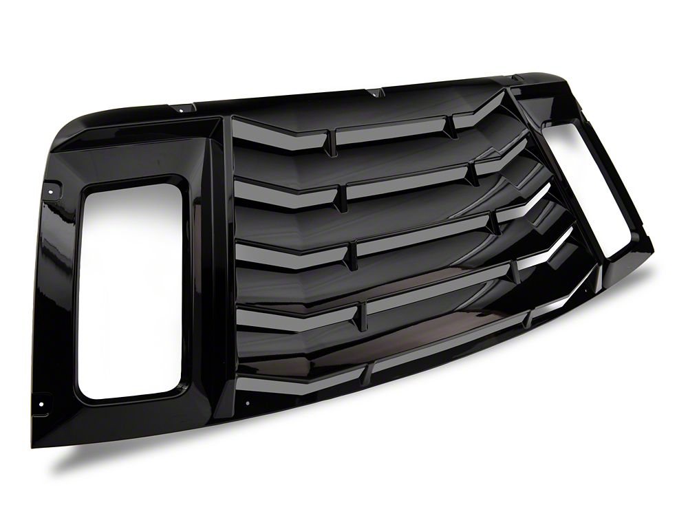 MP Concepts Rear Window Louvers; Gloss Black (08-23 Challenger)