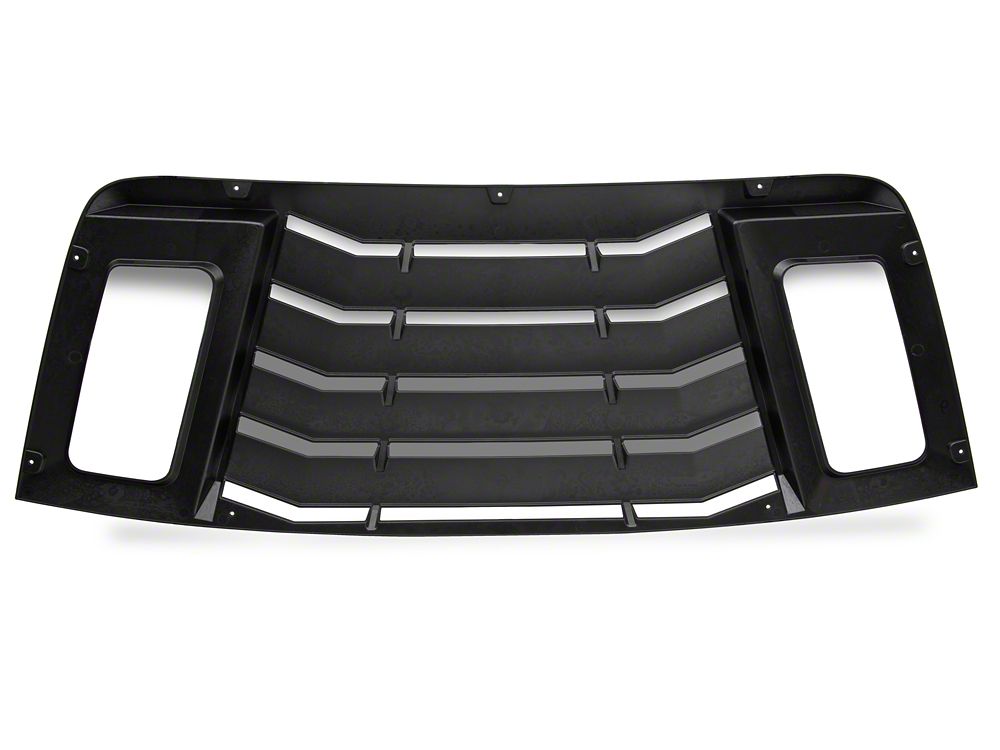 MP Concepts Rear Window Louvers; Gloss Black (08-23 Challenger)