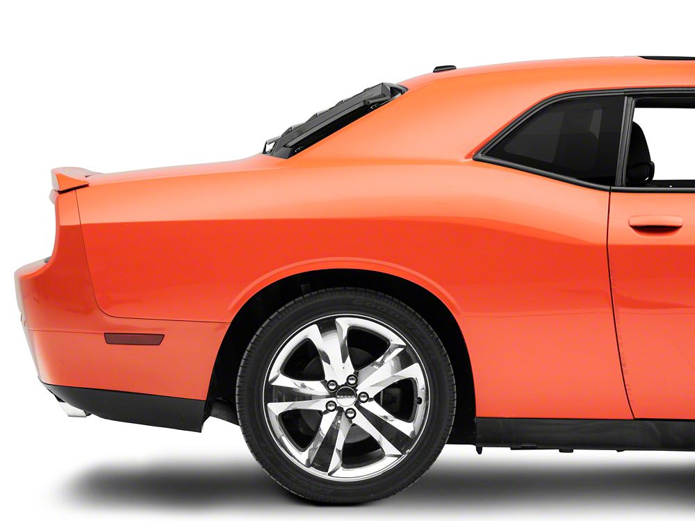 MP Concepts Rear Window Louvers; Gloss Black (08-23 Challenger)