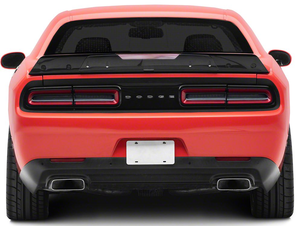 MP Concepts 2-Piece Wicker Bill Rear Spoiler; Matte Black (15-23 Challenger)