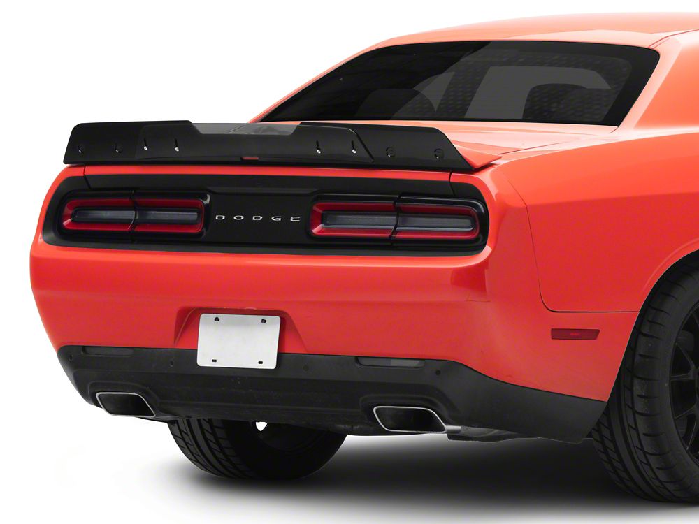 MP Concepts 2-Piece Wicker Bill Rear Spoiler; Matte Black (15-23 Challenger)