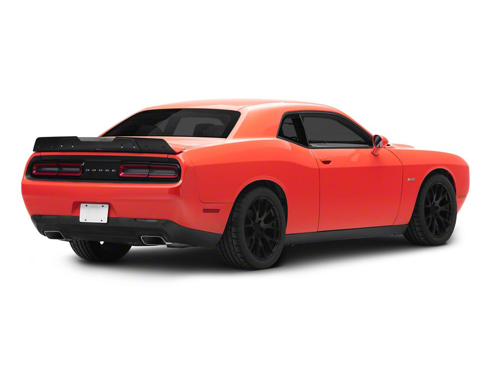 MP Concepts 2-Piece Wicker Bill Rear Spoiler; Matte Black (15-23 Challenger)