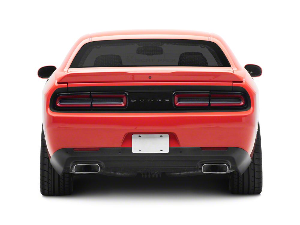 MP Concepts 2-Piece Wicker Bill Rear Spoiler; Matte Black (15-23 Challenger)