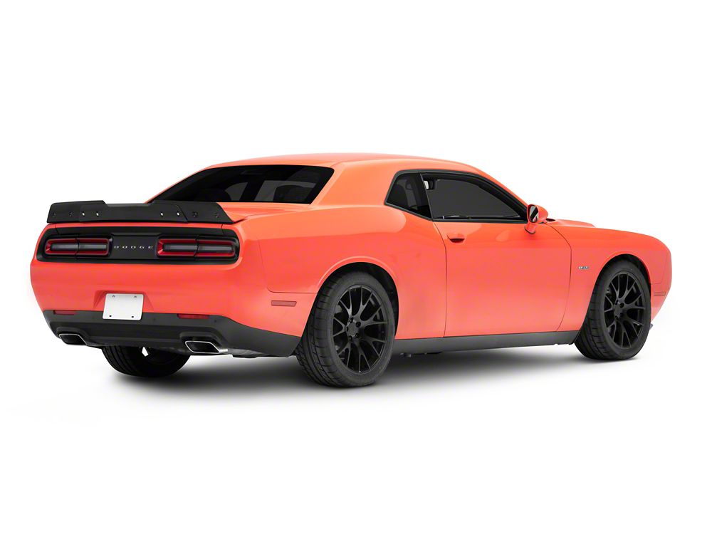 MP Concepts 2-Piece Wicker Bill Rear Spoiler; Gloss Black (15-23 Challenger)
