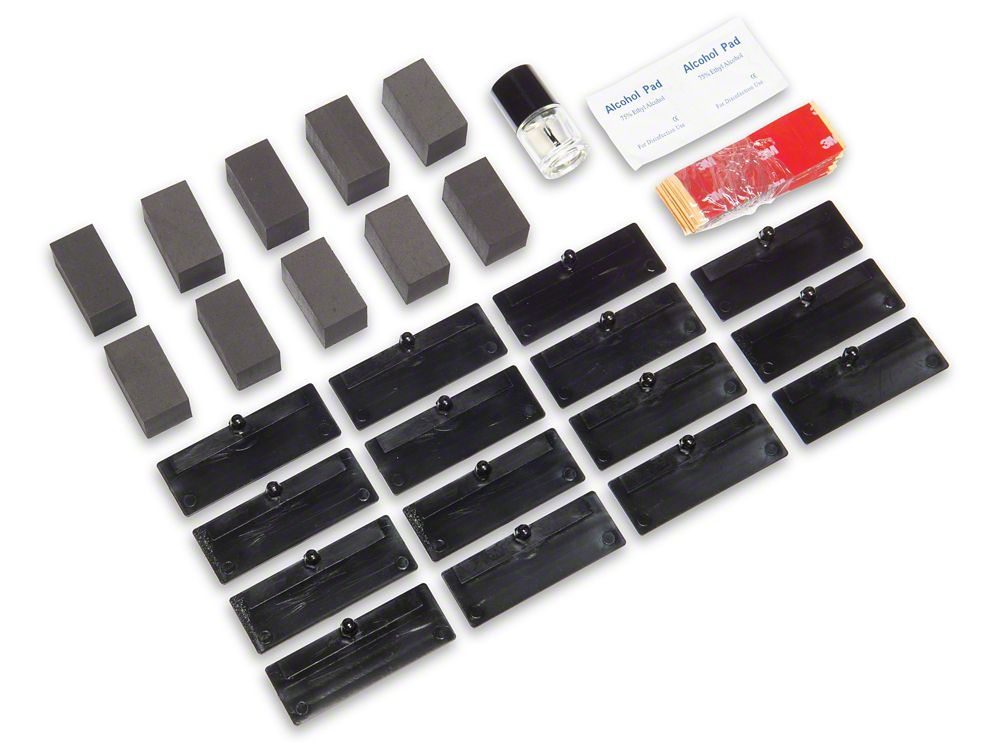 MP Concepts Replacement Rear Window Louvers Hardware Kit for CR5196-99 Only (11-23 Charger)