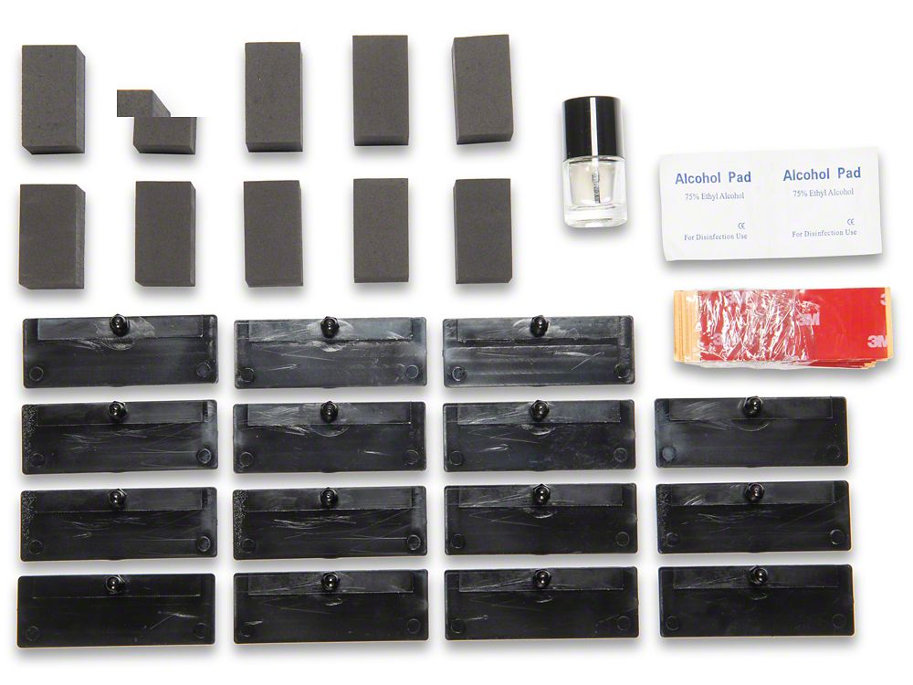 MP Concepts Replacement Rear Window Louvers Hardware Kit for CR5196-GB Only (11-23 Charger)
