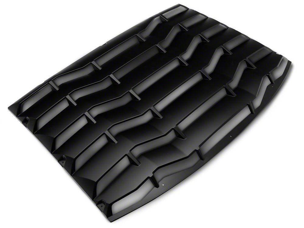 MP Concepts Rear Window Louvers; Matte Black (11-23 Charger)
