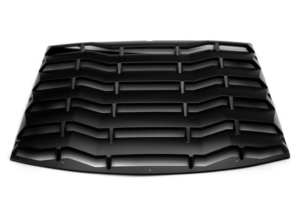 MP Concepts Rear Window Louvers; Matte Black (11-23 Charger)