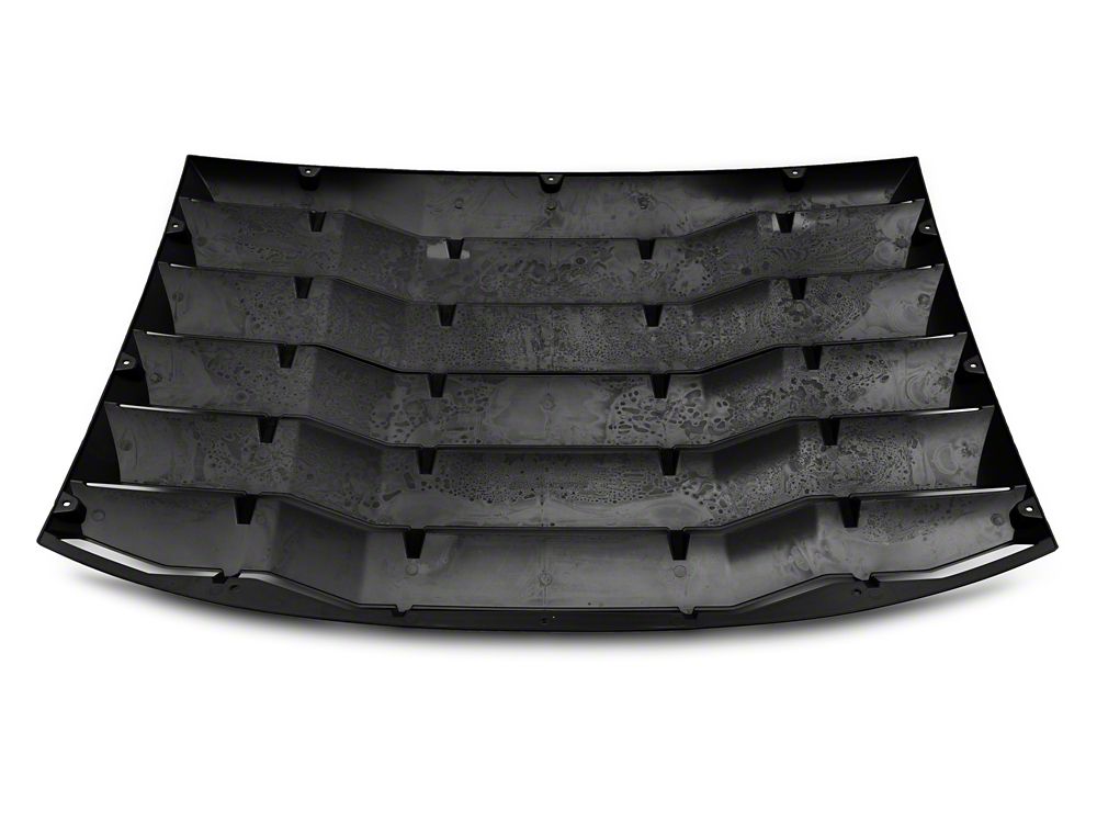 MP Concepts Rear Window Louvers; Matte Black (11-23 Charger)