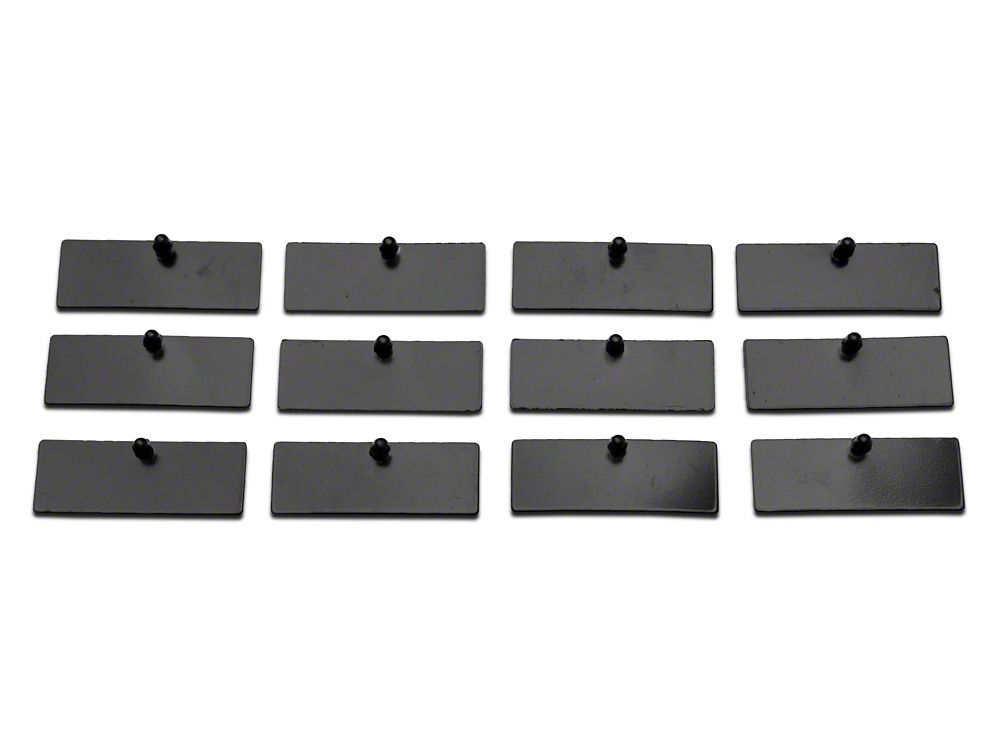 MP Concepts Rear Window Louvers; Matte Black (11-23 Charger)