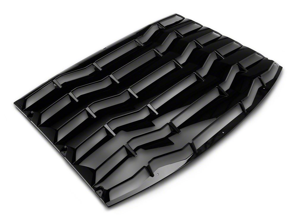 MP Concepts Rear Window Louvers; Gloss Black (11-23 Charger)