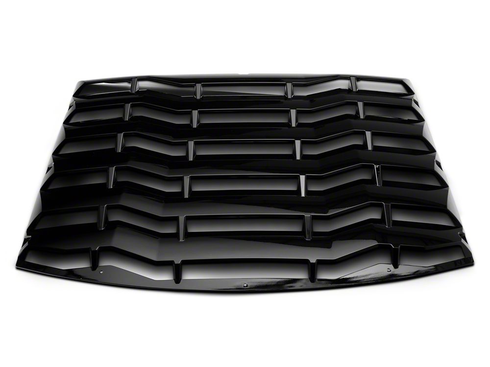MP Concepts Rear Window Louvers; Gloss Black (11-23 Charger)