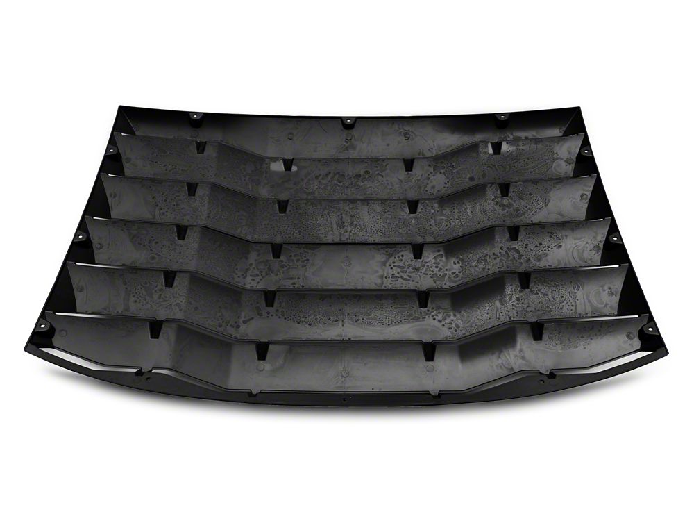 MP Concepts Rear Window Louvers; Gloss Black (11-23 Charger)