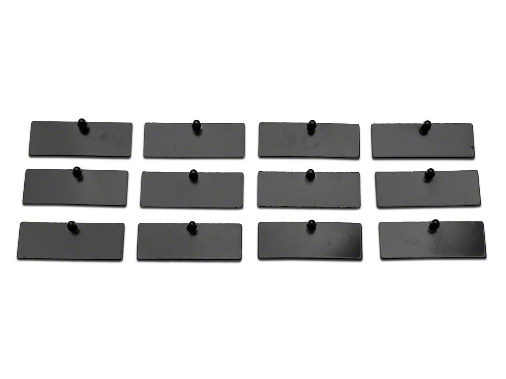 MP Concepts Rear Window Louvers; Gloss Black (11-23 Charger)