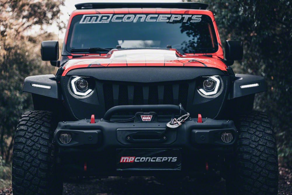 MP Concepts Thanos LED Headlights; Black Housing; Clear Lens (18-25 Jeep Wrangler JL)
