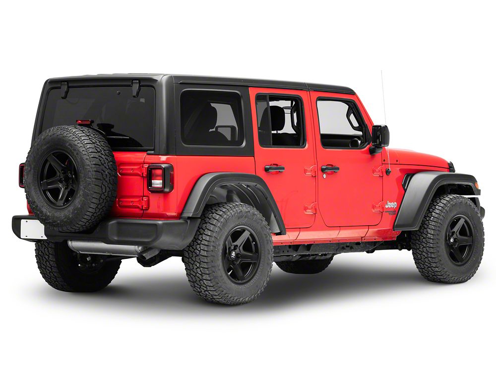 MP Concepts High Clearance Fender Flares; Rear (18-25 Jeep Wrangler JL, Excluding 4xe)