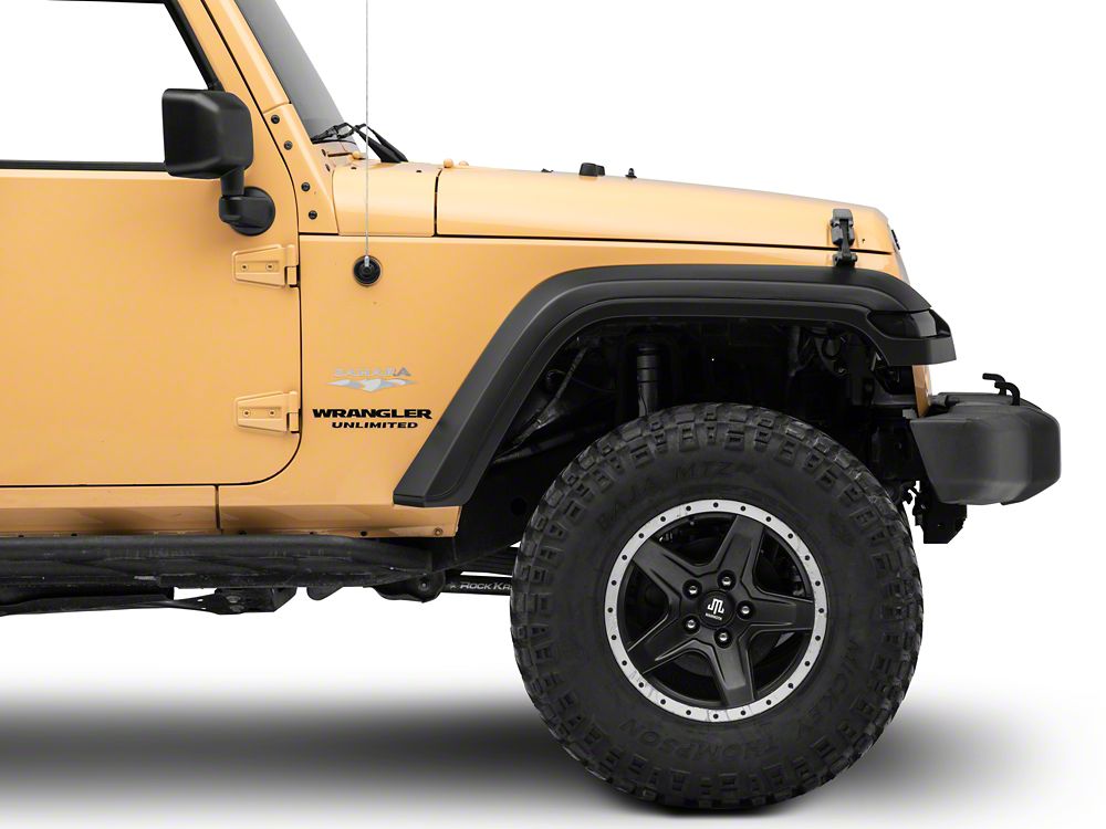 MP Concepts JL Style Front Fender Flares with Sequential Turn Signals (07-18 Jeep Wrangler JK)