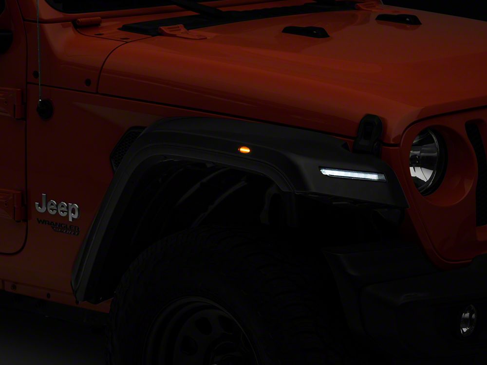 MP Concepts Thanos Front Fender Flares with DRL (18-25 Jeep Wrangler JL)