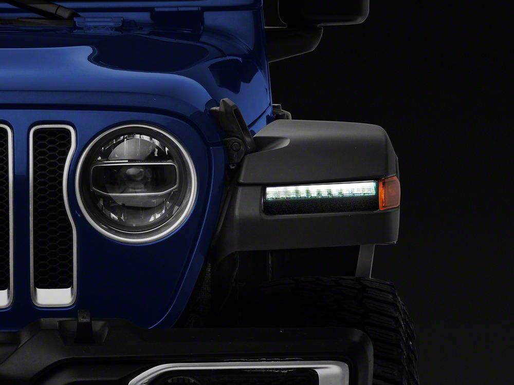 MP Concepts High Clearance Fender Flares with Sequential Turn Signals; Front (18-25 Jeep Wrangler JL)