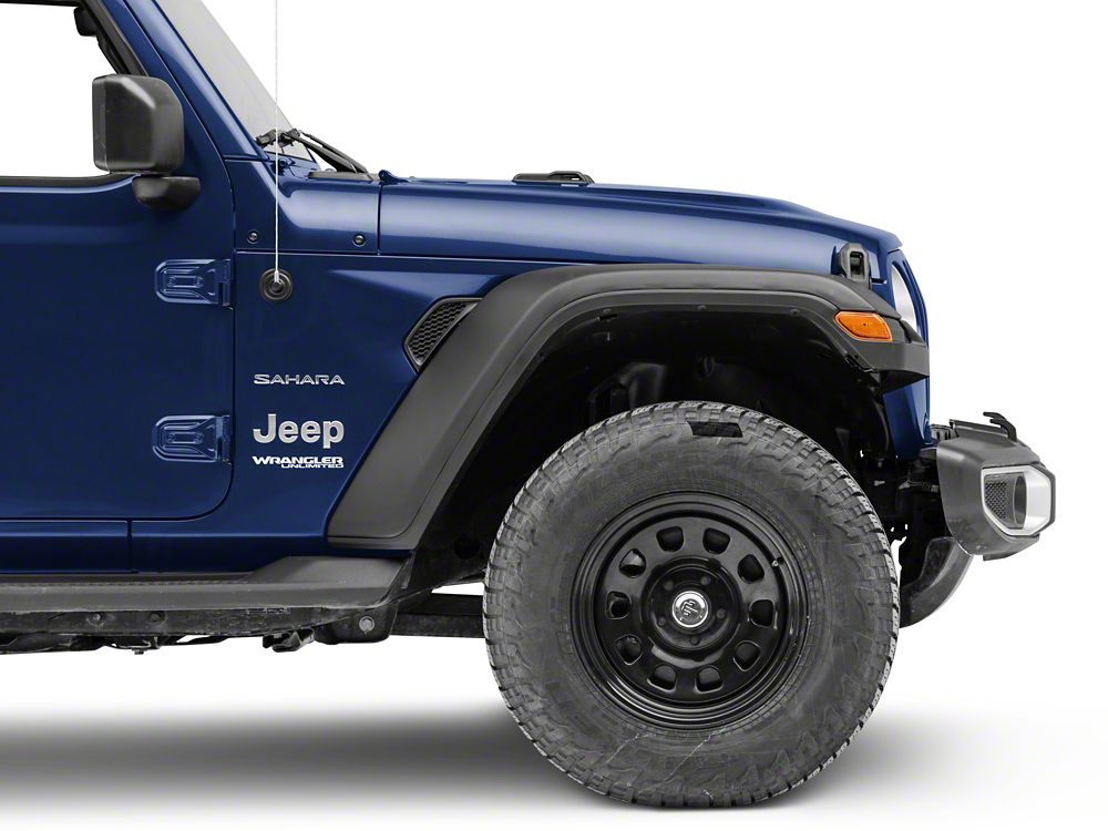 MP Concepts High Clearance Fender Flares with Sequential Turn Signals; Front (18-25 Jeep Wrangler JL)