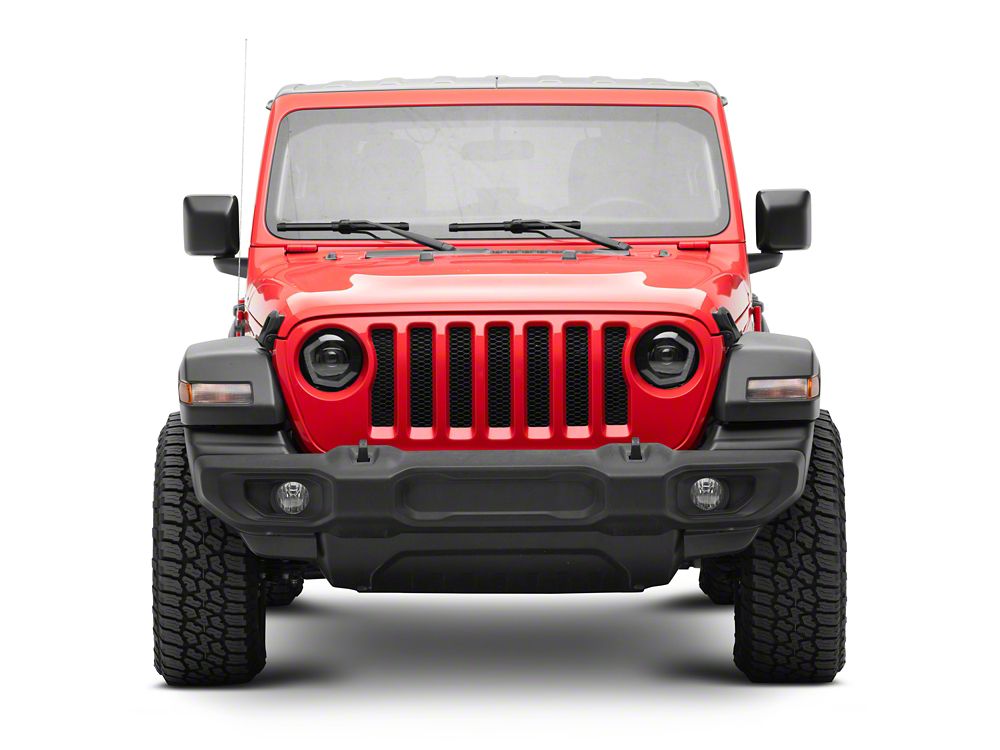 MP Concepts Thanos LED Headlights; Black Housing; Clear Lens (18-25 Jeep Wrangler JL)