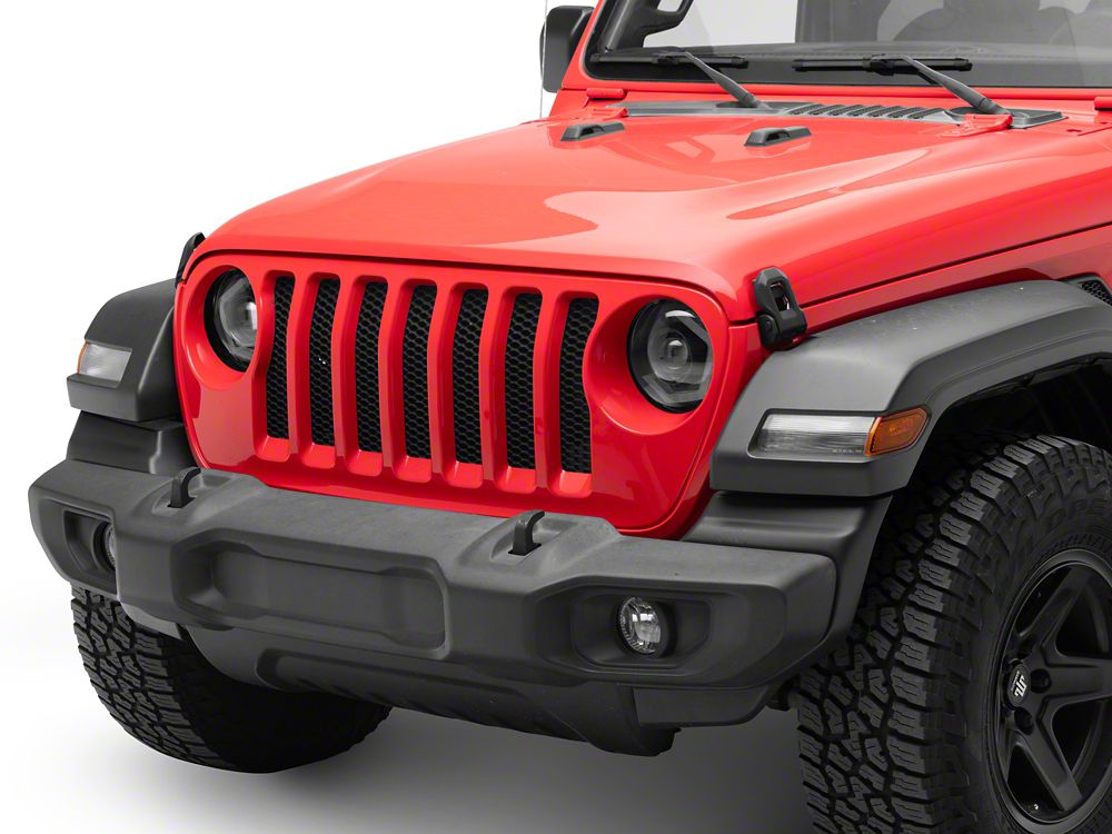 MP Concepts Thanos LED Headlights; Black Housing; Clear Lens (18-25 Jeep Wrangler JL)