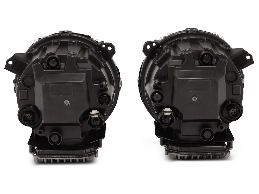 MP Concepts Apollo LED Headlights; Black Housing; Clear Lens (18-25 Jeep Wrangler JL)