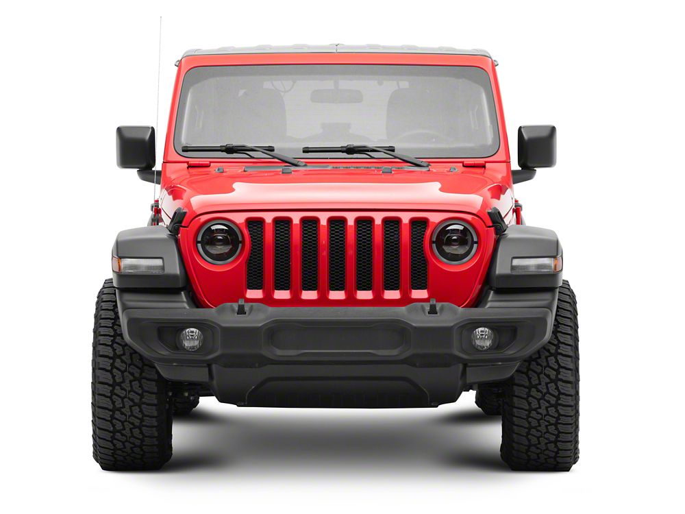 MP Concepts Apollo LED Headlights; Black Housing; Clear Lens (18-25 Jeep Wrangler JL)