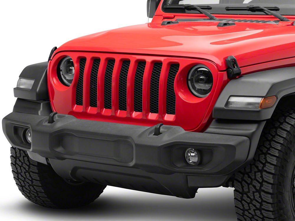 MP Concepts Apollo LED Headlights; Black Housing; Clear Lens (18-25 Jeep Wrangler JL)
