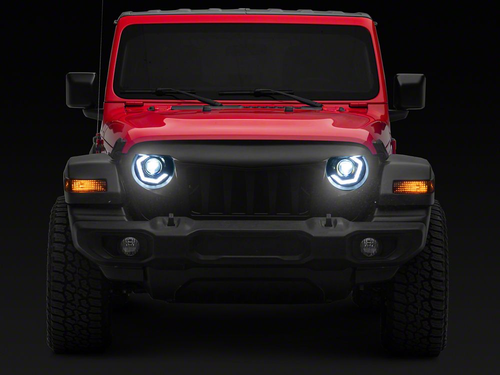 MP Concepts Thanos Grille with LED Headlights (18-25 Jeep Wrangler JL w/o TrailCam)