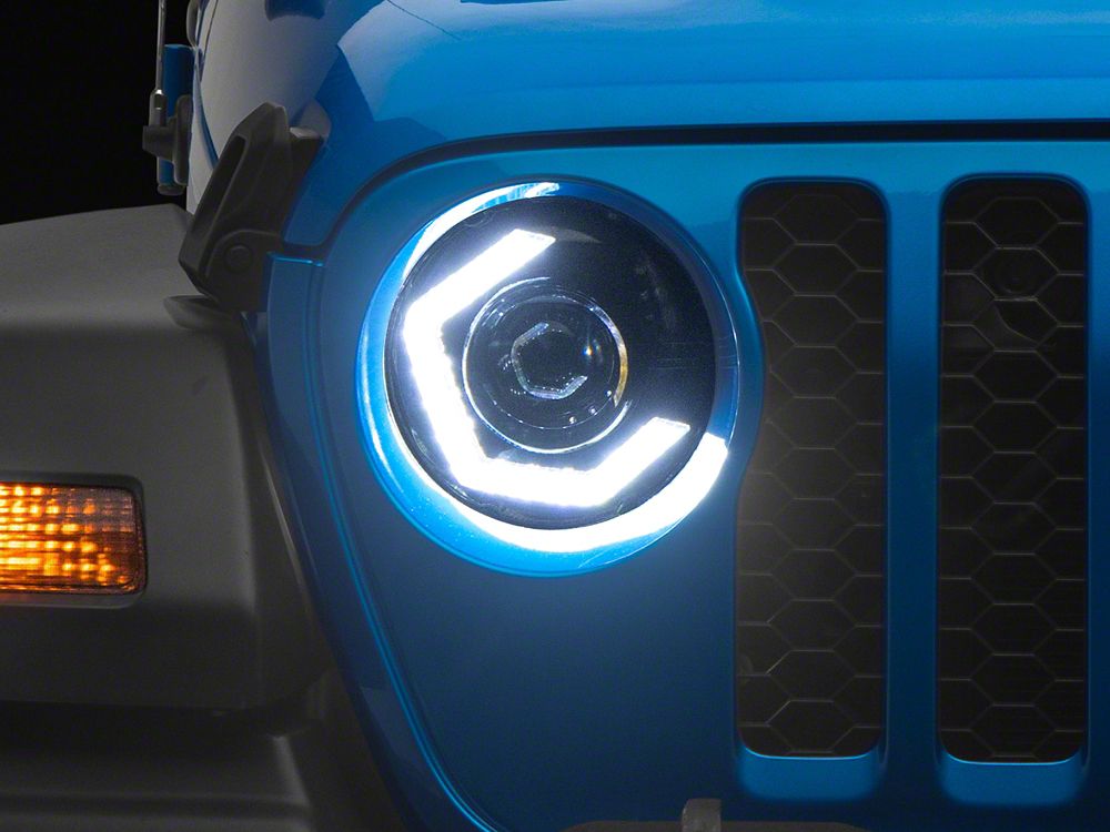 MP Concepts Thanos LED Headlights; Black Housing; Clear Lens (20-25 Jeep Gladiator JT)