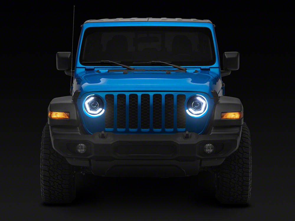 MP Concepts Thanos LED Headlights; Black Housing; Clear Lens (20-25 Jeep Gladiator JT)
