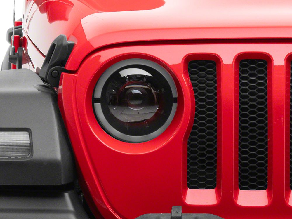 MP Concepts Apollo LED Headlights; Black Housing; Clear Lens (20-25 Jeep Gladiator JT)